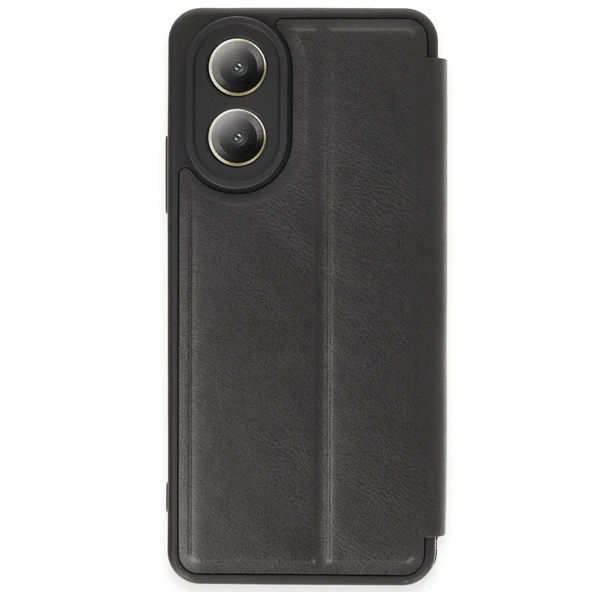 Oppo A38 Kılıf Flip Cover - Siyah ürün görseli 1
