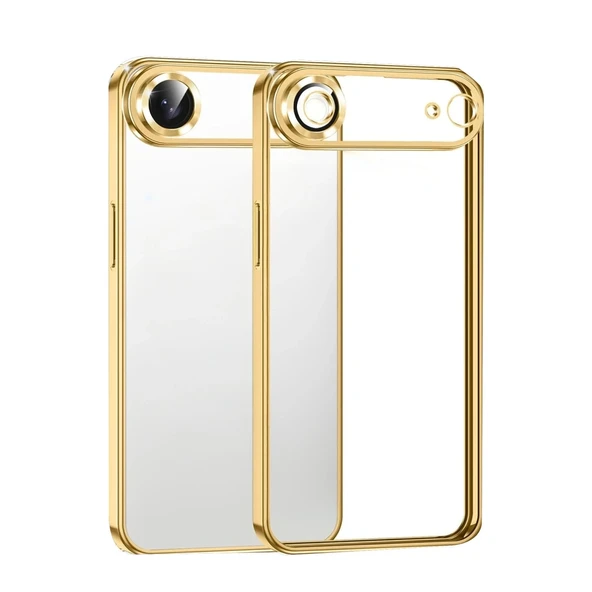 Apple İphone 17 Air Razer Lensli Silikon - Gold ürün görseli 1