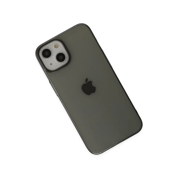 Apple İphone 14 Plus Kılıf Pc Sert Şeffaf Kapak - Siyah - Resim 3
