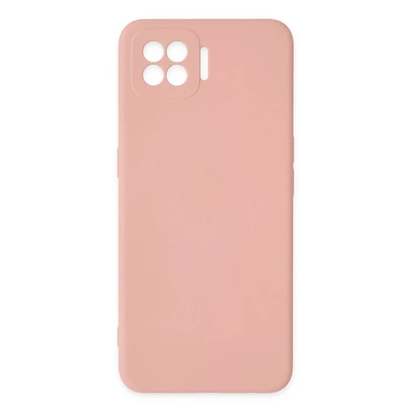 Oppo A73 Kılıf Nano İçi Kadife Silikon - Pudra ürün görseli 1
