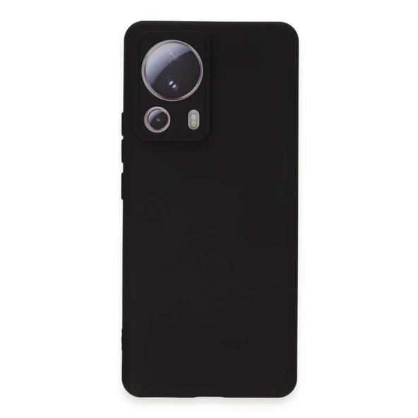 Xiaomi Mi 13 Lite Kılıf Nano İçi Kadife Silikon - Siyah ürün görseli 1