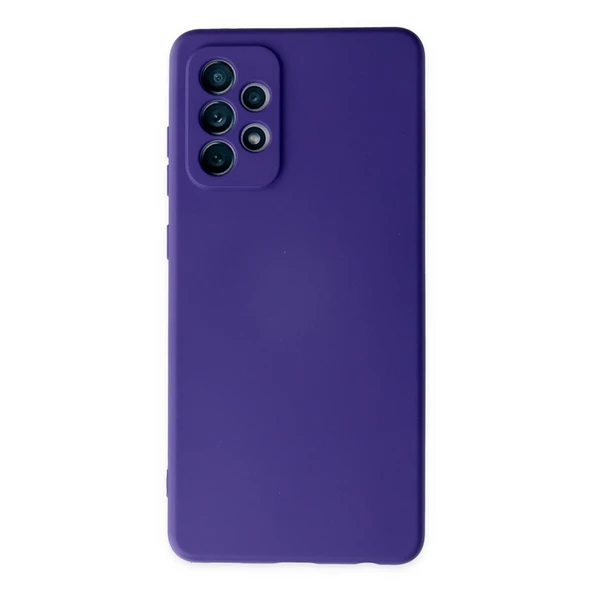 Samsung Galaxy A72 Kılıf Nano İçi Kadife Silikon - Mor ürün görseli 1