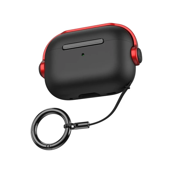 Apple Airpods 3 (3.nesil) Cool Kılıf - Siyah-kırmızı ürün görseli 1