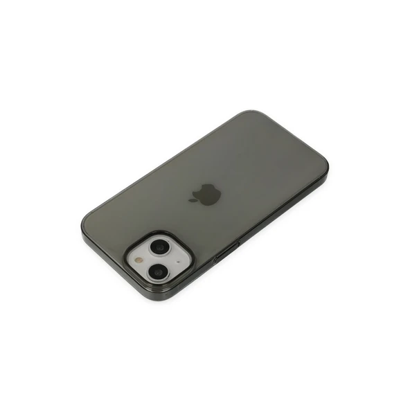 Apple İphone 14 Plus Kılıf Pc Sert Şeffaf Kapak - Siyah - Resim 5