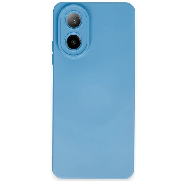 Oppo A38 Kılıf Nano İçi Kadife Silikon - Mavi ürün görseli 1