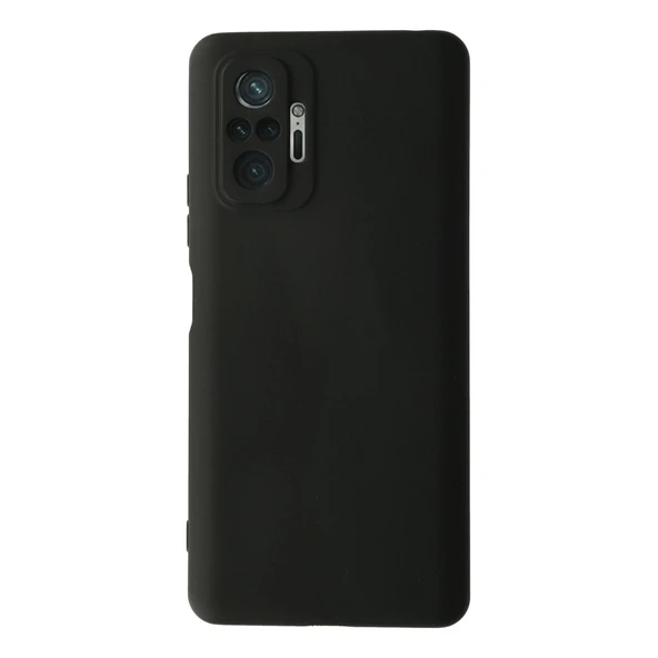 Xiaomi Redmi Note 10 Pro Kılıf Nano İçi Kadife Silikon - Siyah ürün görseli 1