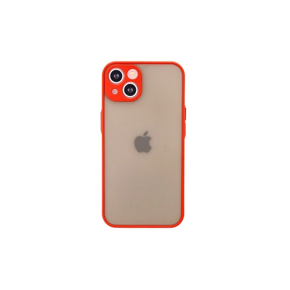 Apple İphone 14 Kılıf Montreal Silikon Kapak - Kırmızı ürün görseli 1