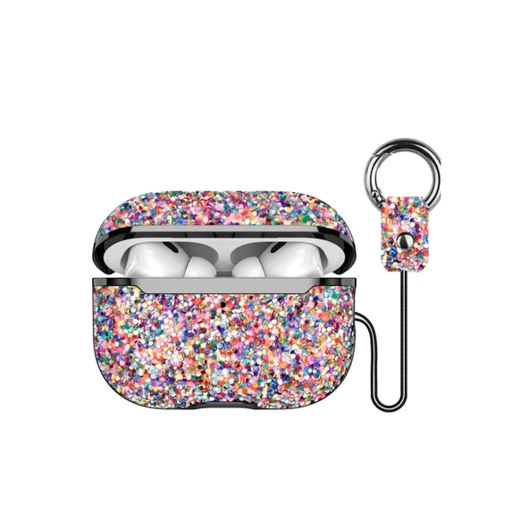 Onegif Apple Airpods 2 (2.nesil) Bright Simli Airpods Kapak - Gold ürün görseli 1