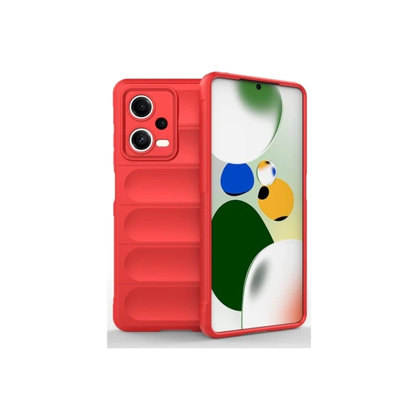 Xiaomi Poco X5 5g Kılıf Optimum Silikon - Kırmızı ürün görseli 1