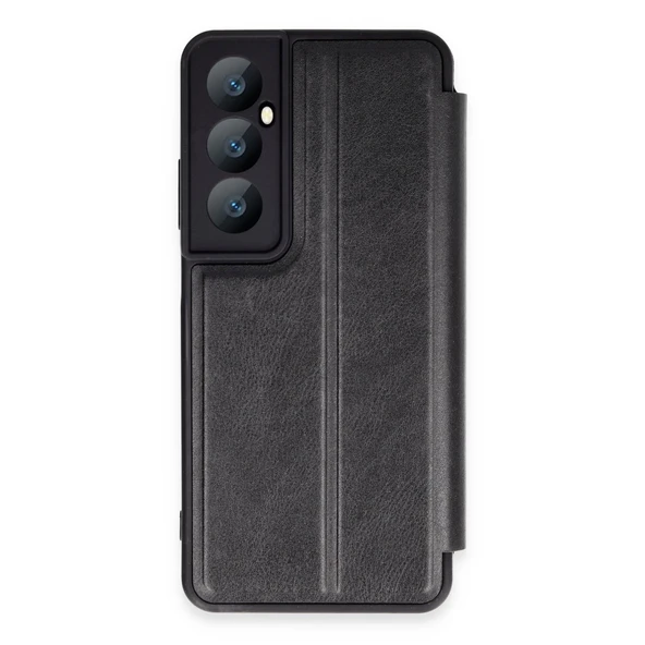 Realme C65 Kılıf Flip Cover - Siyah ürün görseli 1