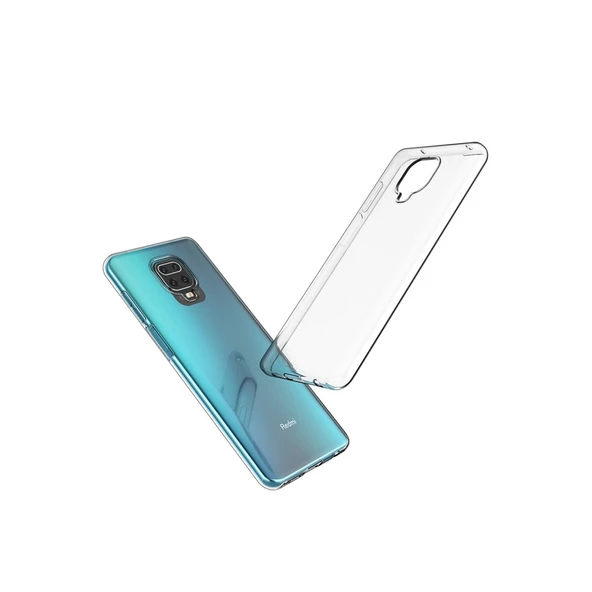 Xiaomi Redmi Note 9 Pro Kılıf Lüx Şeffaf Silikon - Şeffaf - Resim 2