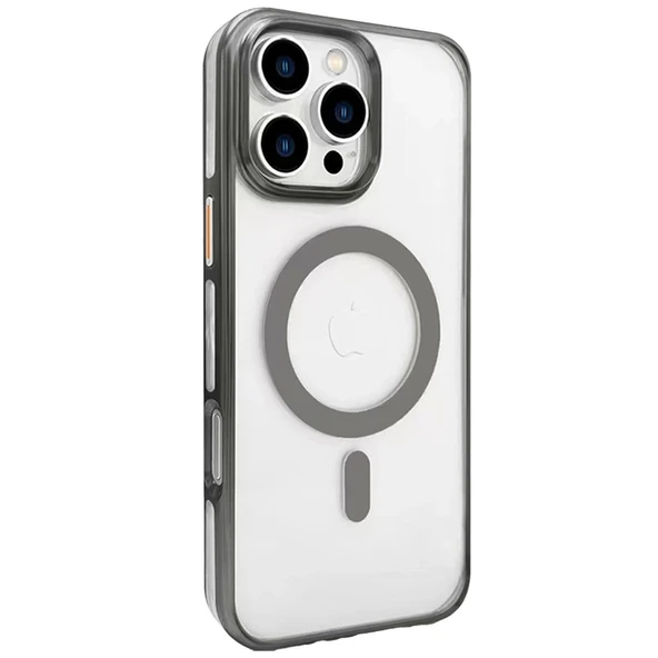 Joko Apple İphone 16 Pro Gleam Pc Sert Magsafe Kılıf - Titan Gri ürün görseli 1