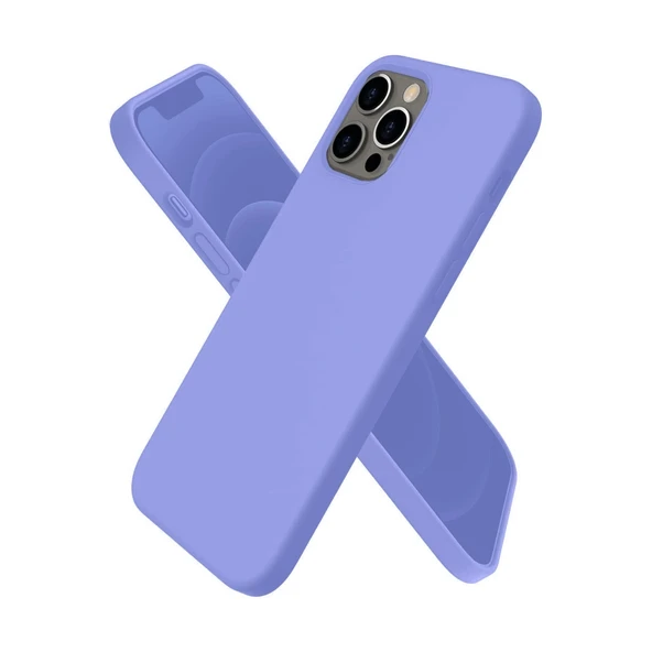 Apple İphone 12 Pro Kılıf First Silikon - Mor ürün görseli 1