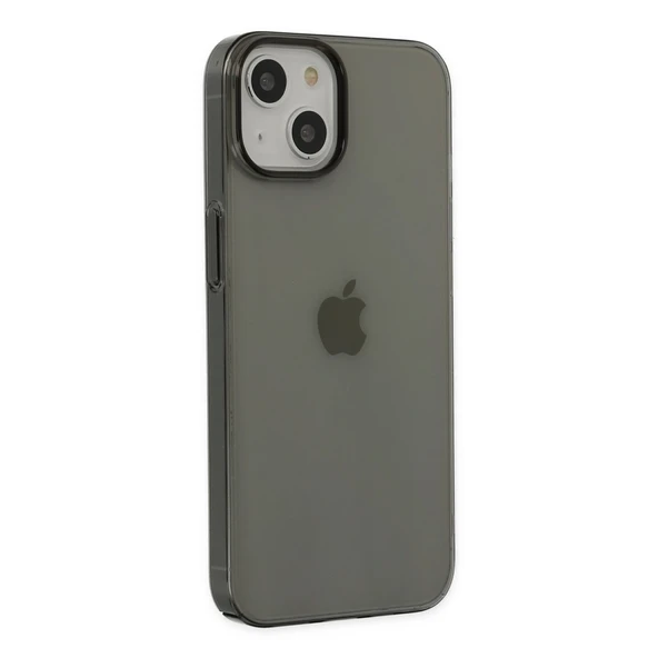 Apple İphone 14 Plus Kılıf Pc Sert Şeffaf Kapak - Siyah - Resim 2