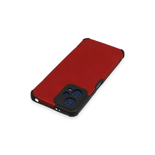 Xiaomi Redmi Note 12 5g Kılıf Loop Deri Silikon - Kırmızı - Resim 3
