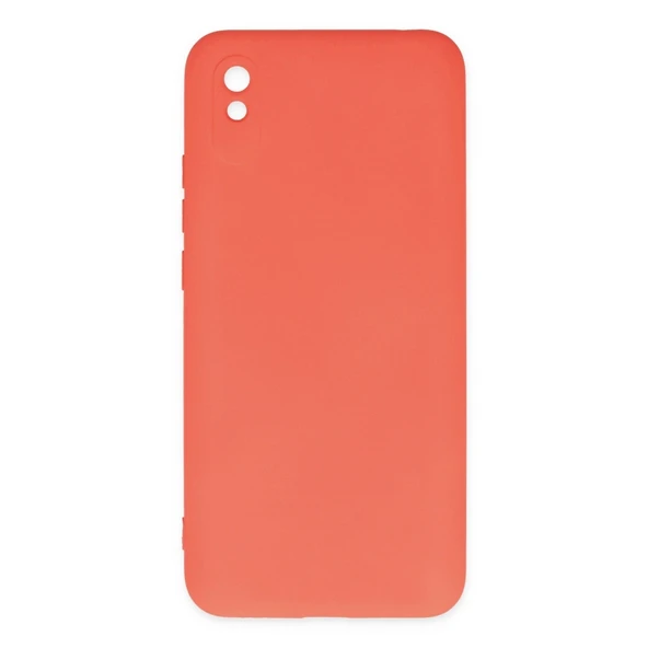 Xiaomi Redmi 9a Kılıf Nano İçi Kadife Silikon - Turuncu ürün görseli 1