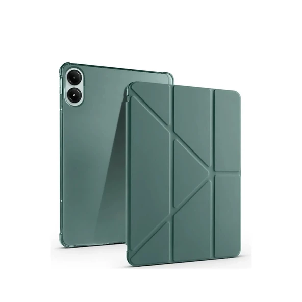 Xiaomi Redmi Pad Se 4g Kılıf Kalemlikli Mars Tablet Kılıfı - Koyu Yeşil ürün görseli 1