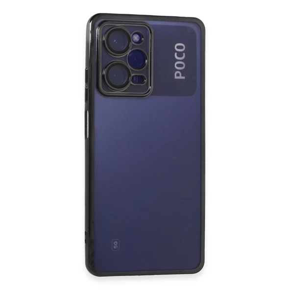 Xiaomi Poco X5 Pro 5g Kılıf Razer Lensli Silikon - Siyah ürün görseli 1