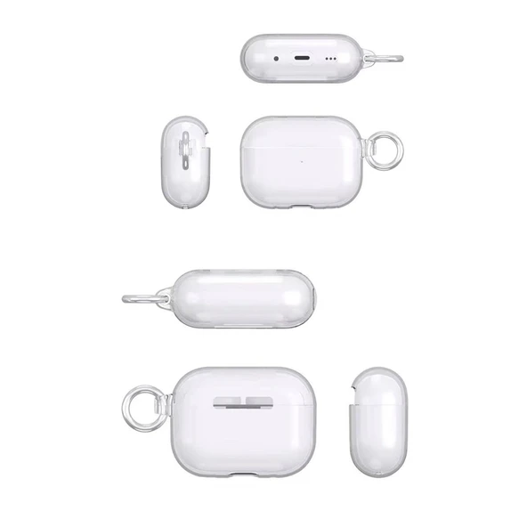 Apple Airpods Pro 2 (2.nesil) Shell Kılıf - Siyah - Resim 3