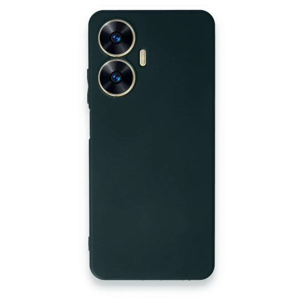 Realme C55 Kılıf First Silikon - Koyu Yeşil ürün görseli 1