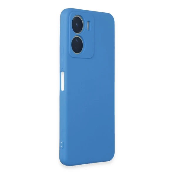 Vivo Y16 Kılıf First Silikon - Mavi - Resim 2