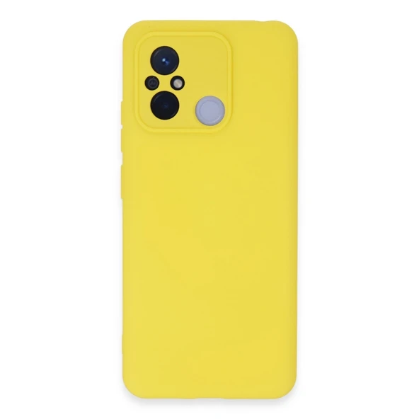 Xiaomi Redmi 12c Kılıf Nano İçi Kadife Silikon - Sarı ürün görseli 1