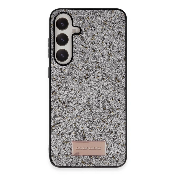 Onegif Samsung Galaxy A25 5g Bright Simli Kapak - Gümüş ürün görseli 1