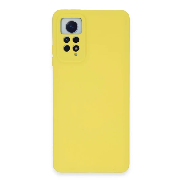 Xiaomi Redmi Note 12 Pro 4g Kılıf Nano İçi Kadife Silikon - Sarı ürün görseli 1