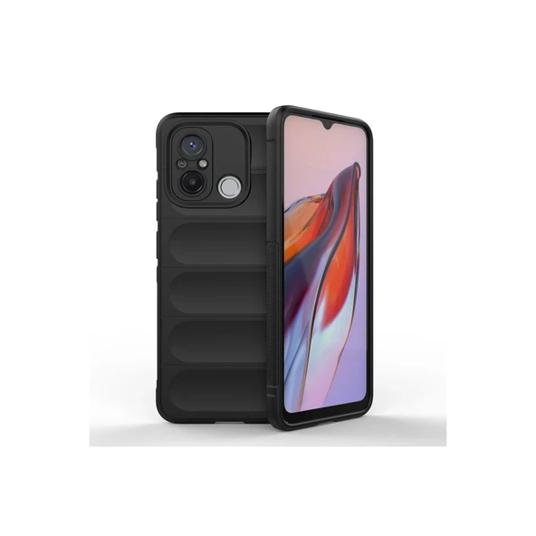 Xiaomi Redmi 12c Kılıf Optimum Silikon - Siyah ürün görseli 1
