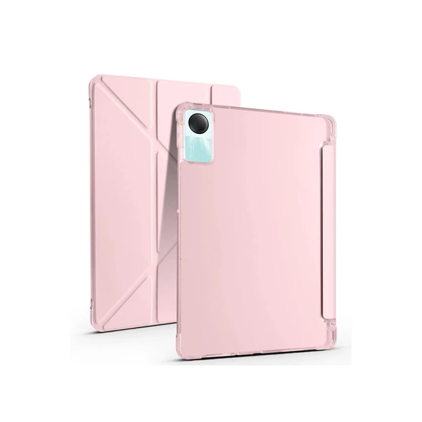Xiaomi Redmi Pad Se 4g Kılıf Kalemlikli Mars Tablet Kılıfı - Rose Gold ürün görseli 1