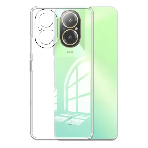 Realme 12 Lite Kılıf Lüx Şeffaf Silikon ürün görseli 1