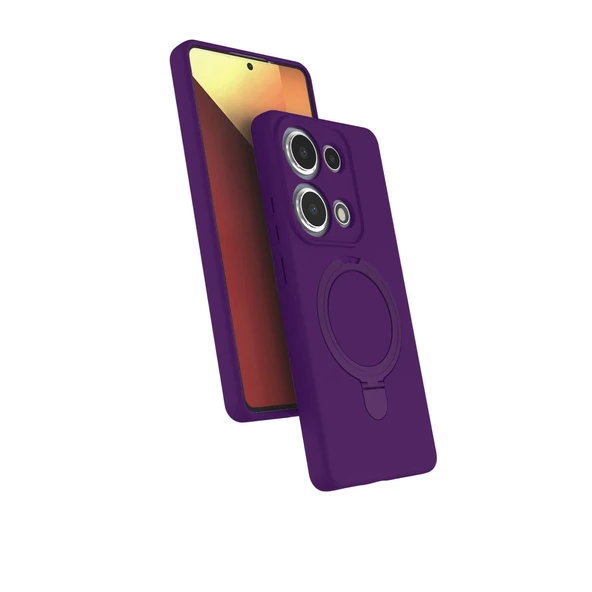 Xiaomi Redmi Note 13 Pro 4g Regal Magsafe Standlı Kapak - Derin Mor ürün görseli 1