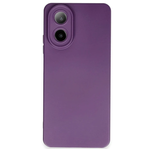 Oppo A38 Kılıf Nano İçi Kadife Silikon - Mor ürün görseli 1