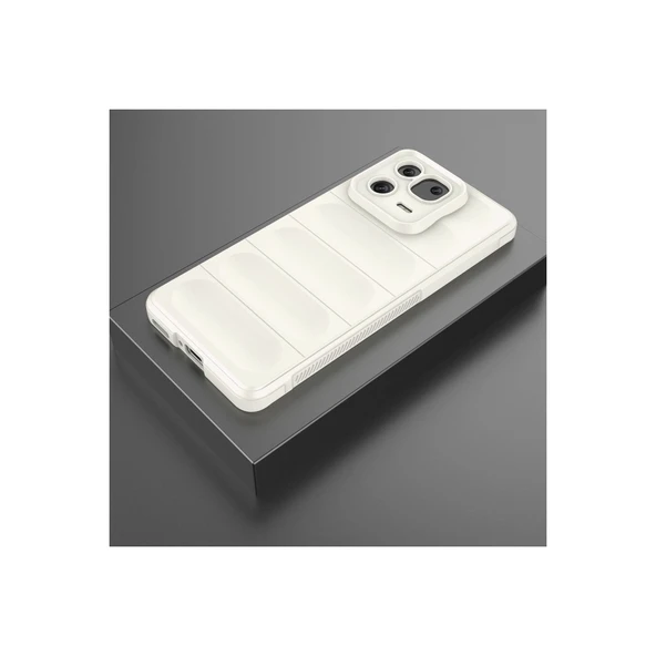 Xiaomi Mi 13 Pro Kılıf Optimum Silikon - Krem - Resim 2