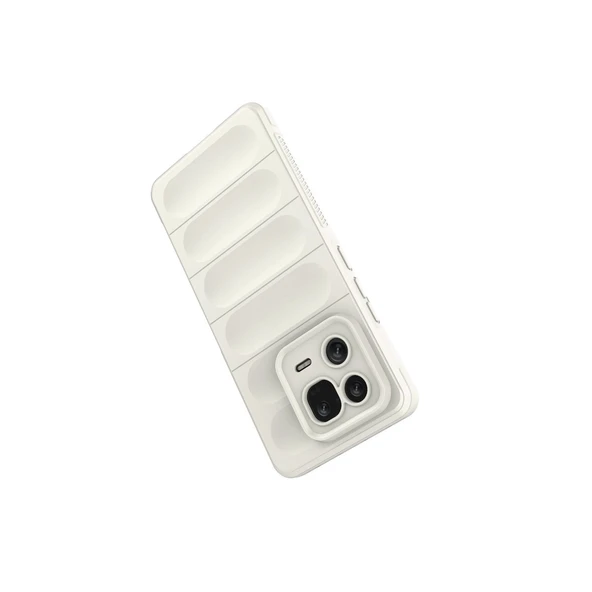 Xiaomi Mi 13 Pro Kılıf Optimum Silikon - Krem - Resim 3