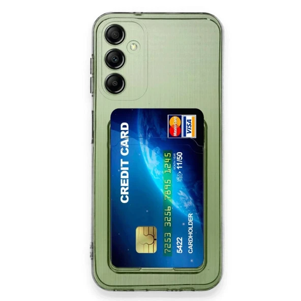 Samsung Galaxy A16 5g Kılıf Kart Şeffaf Silikon - Şeffaf ürün görseli 1