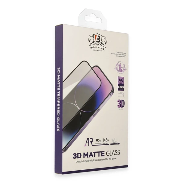 Apple İphone 14 Pro Max Bilvis 3d Mat Cam Ekran Koruyucu ürün görseli 1