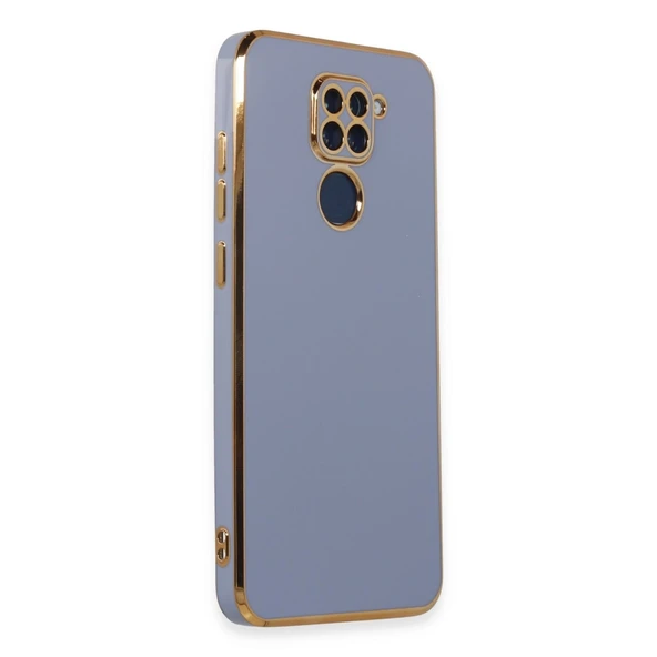 Xiaomi Redmi Note 9 Kılıf Volet Silikon - Mavi - Resim 2