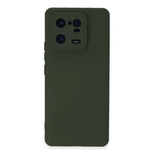 Xiaomi Mi 13 Pro Kılıf Nano İçi Kadife Silikon - Koyu Yeşil ürün görseli 1