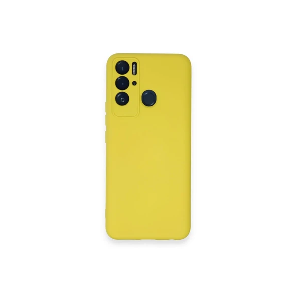 Tecno Pova Neo Kılıf Nano İçi Kadife Silikon - Sarı ürün görseli 1