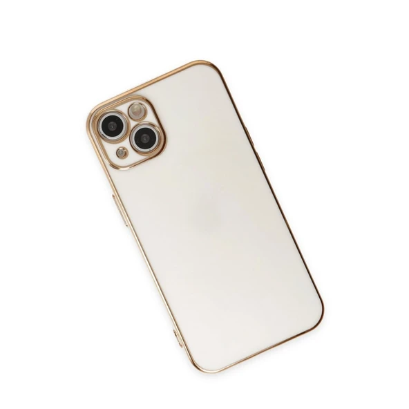 Apple İphone 15 Kılıf Volet Silikon - Beyaz - Resim 3