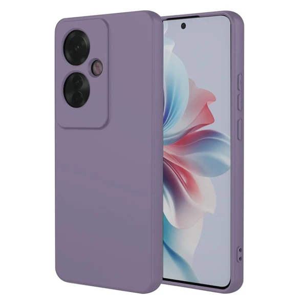 Oppo Reno 11f Kılıf First Silikon - Lila ürün görseli 1