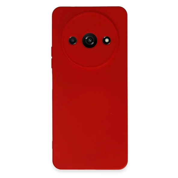 Xiaomi Redmi A3 4g Kılıf Nano İçi Kadife Silikon - Kırmızı ürün görseli 1