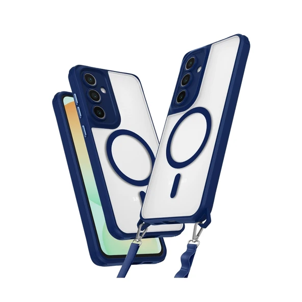 Samsung Galaxy S23 Fe Kılıf Enka Magsafe Silikon Kılıf - Lacivert ürün görseli 1