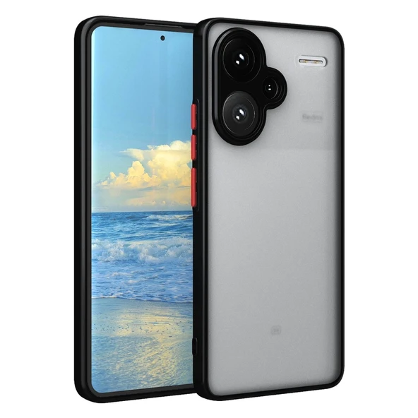Xiaomi Redmi Note 13 Pro Plus Kılıf Montreal Silikon Kapak - Siyah ürün görseli 1