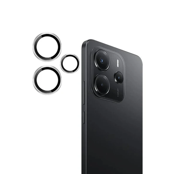 Joko Xiaomi Redmi Note 14 4g Pvd Metal Kamera Lens - Gümüş ürün görseli 1