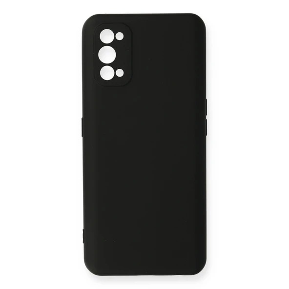 Realme 7 Pro Kılıf Nano İçi Kadife Silikon - Siyah ürün görseli 1