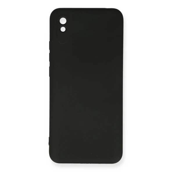 Xiaomi Redmi 9a Kılıf Nano İçi Kadife Silikon - Siyah ürün görseli 1