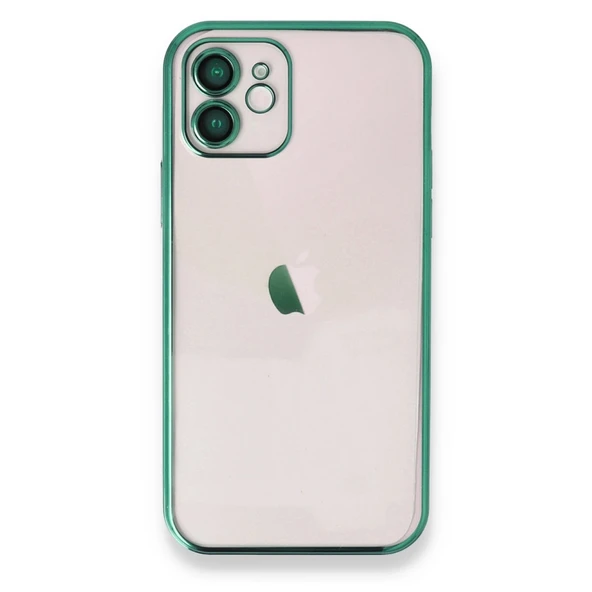 Apple İphone 12 Kılıf Razer Lensli Silikon - Yeşil ürün görseli 1