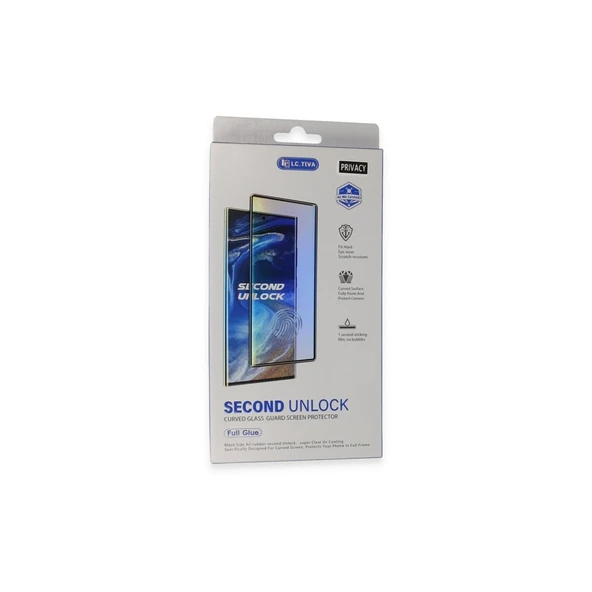 Samsung Galaxy S24 Ultra Durable Full Glue Curved Hayalet Cam ürün görseli 1